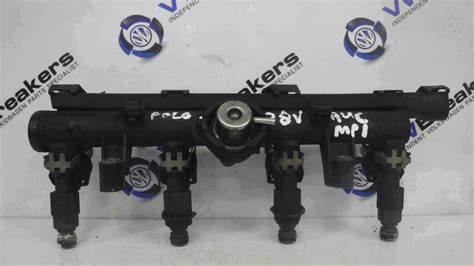 Volkswagen Polo 1999 2003 6n2 1 0 8v Fuel Injectors Rail 0280151071 Store Used Volkswagen