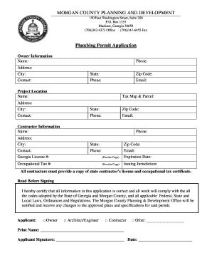 Fillable Online Plumbing Permit Application BCivicPlusb Fax Email