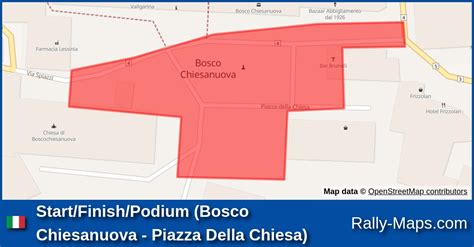 Karte Start Ziel Podium Bosco Chiesanuova Piazza Della Chiesa