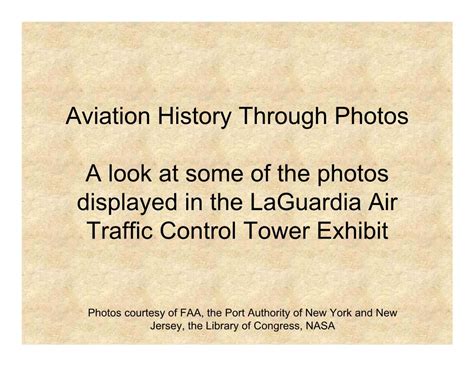 Laguardia Air Traffic Control Tower History Exhibit Docslib