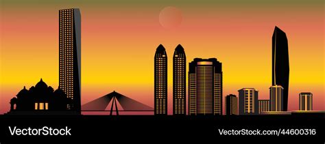 Mumbai city skyline Royalty Free Vector Image - VectorStock