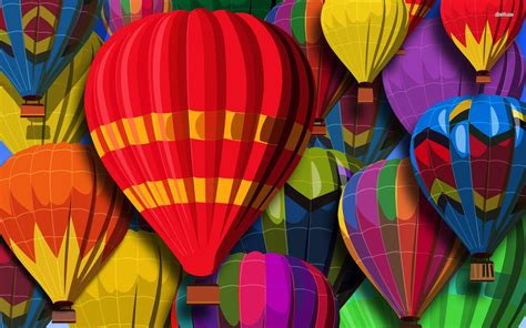 Colorful Hot Air Balloons Wallpaper - WallpaperSafari