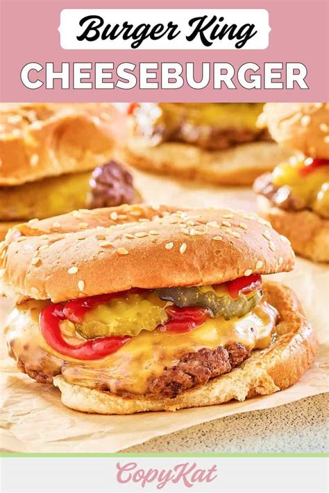 Burger King Cheeseburger - CopyKat Recipes