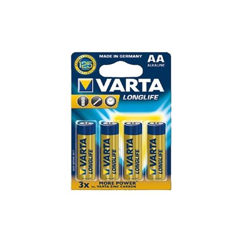 Maglite Piles Alcalines Lr Aa V Varta Longlife Blister De