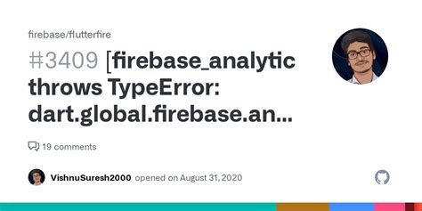 Firebase Analytics Web Throws Typeerror Dart Global Firebase