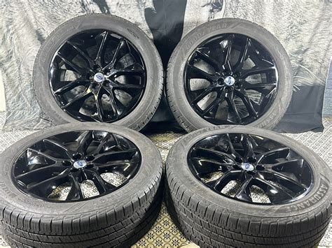 20 Ford Edge Gloss Black Wheels Rims And Tires Oem 2015 2020 10046 Ebay