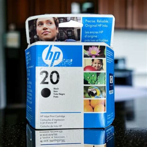 Expired Genuine Hp Black Ink Cartridge Sealed Box New Old