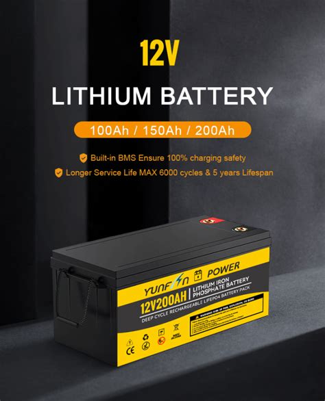 Lithium Ion Motorcycle Battery Of High Performance Powering About 12v 200ah With Protection