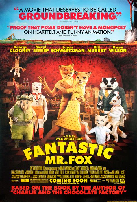 Fantastic Mr. Fox Original 2009 U.S. One Sheet Movie Poster - Posteritati Movie Poster Gallery