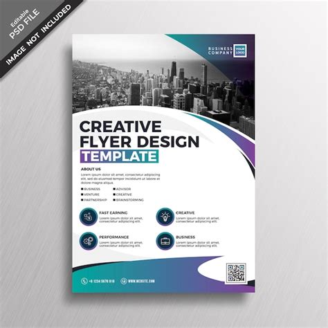 Plantilla De Flyer De Negocios Corporativos Creativos Archivo Psd Premium