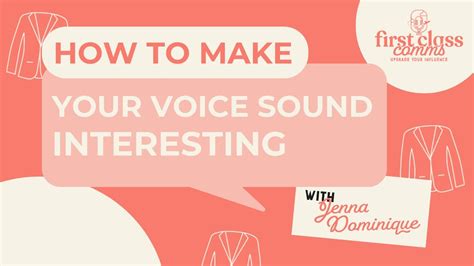 How To Make Your Voice Sound More Interesting Youtube