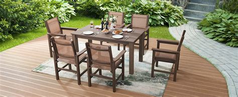 Amazon Efurden Piece Patio Dining Set Weather Resistant Outdoor