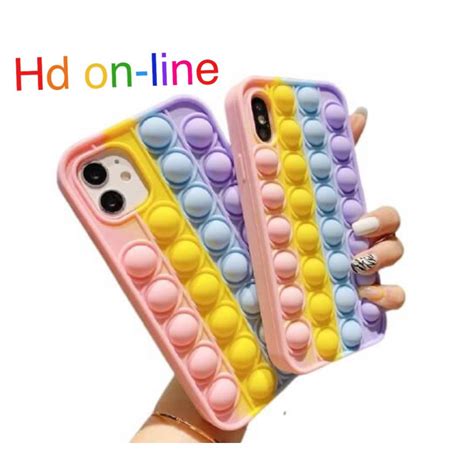 Capa Capinha Iphone Bolinhas Fidget Toy Antistress Pop It Shopee