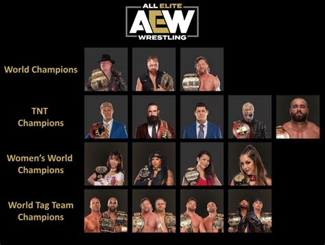 Aew Champions So Far Raewofficial