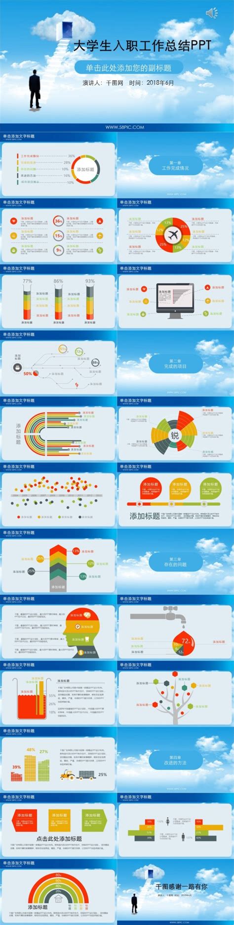 大学生入职工作总结ppt模板ppt模板 【ovo图库】