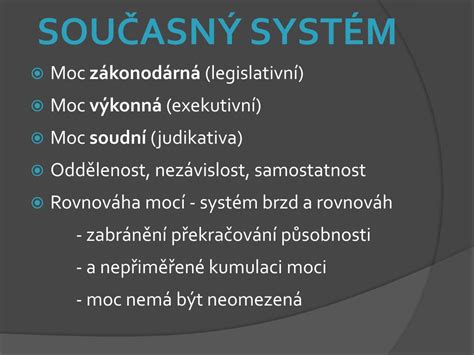 PPT Systém dělby moci PowerPoint Presentation free download ID 3779546