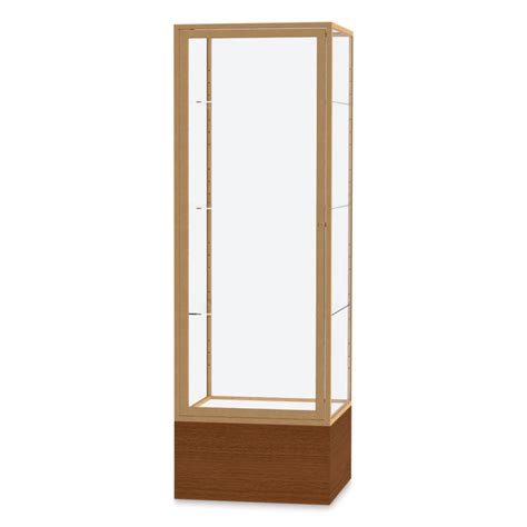 Waddell Keepsake Series Display Case 24 X 72 X 24 Carmel Oakgold