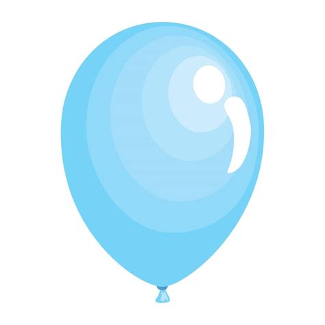 Blue Balloon Helium Floating Vector Art At Vecteezy