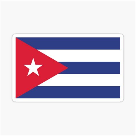 Cuba Flag Sticker For Sale By Shirtsonshirts Redbubble