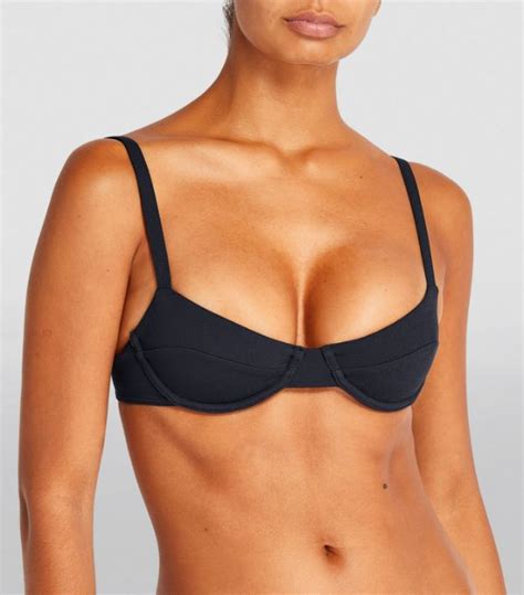 Womens Matteau Navy Balconette Bikini Top Harrods UK