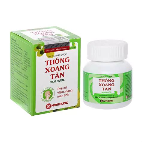 Thông Xoang Tán Nam Dược 50 Viên Điều Trị Viêm Mũi Viêm Xoang Nhà