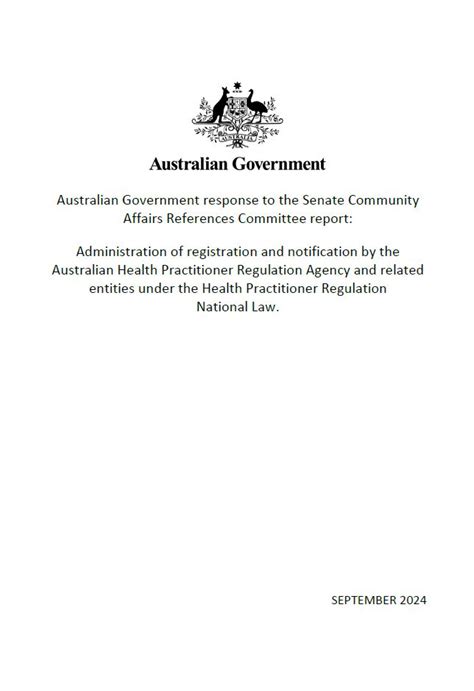 Administration Of Registration And Notification By The Australian