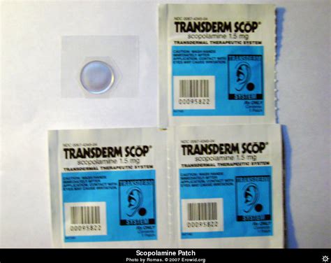 Erowid Chemicals Vaults : Images : scopolamine patch _i2007e0904_disp