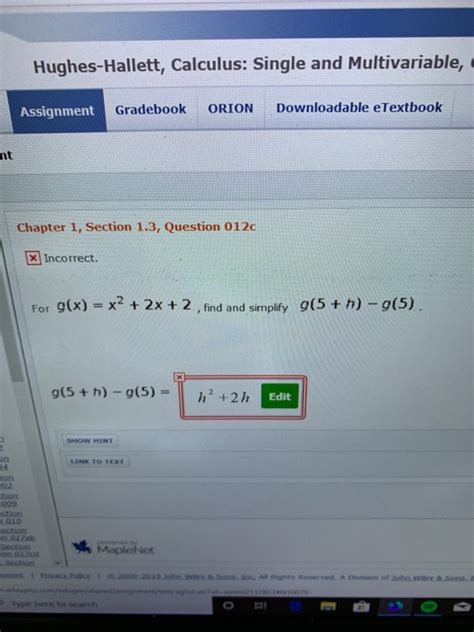 Solved Hughes Hallett Calculus Single And Multivariable