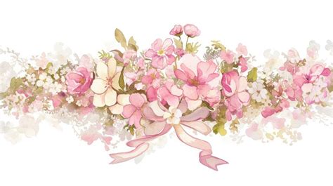 Coquette Flower Border Art Graphics Free Photo Illustration Rawpixel