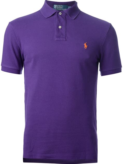 Lyst Polo Ralph Lauren Short Sleeve Polo Shirt In Purple For Men