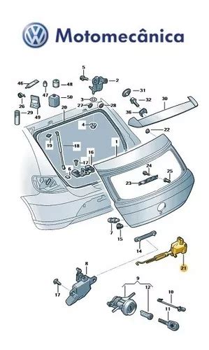 Acionamento Trava Eletrica Porta Malas Gol Original Vw Mebuscar Brasil