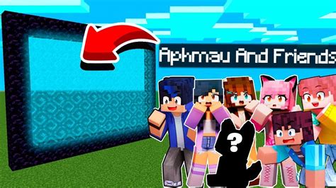 How To Make A Portal To The Aphmau And Friends In Minecraft Youtube