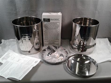 Lot Detail Big Berkey Gravity Fed Water Filter With 2 Black Berkey Purification Elements