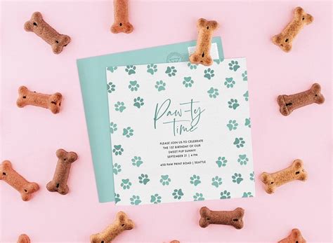 Unleash the Fun: Dog Birthday Invitations and Party Ideas - STATIONERS