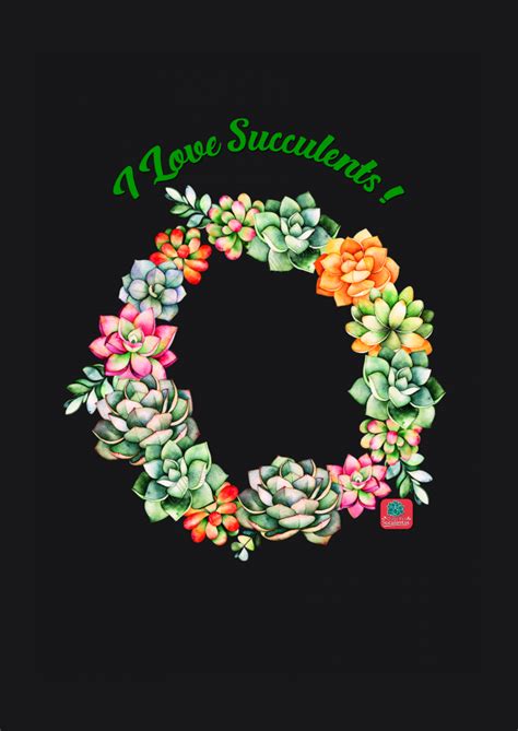 BABY LONG ESTONADA Camiseta Suculentas I Love Succulents Guirlanda