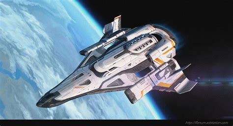 Artstation Space Shuttle Florian Dreyer Space Ship Concept Art