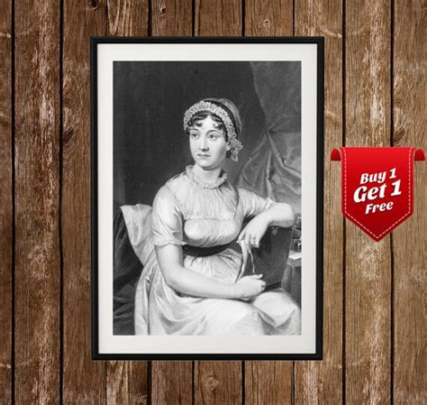 Jane Austen Portrait Jane Austen Poster Jane Austen Print | Etsy