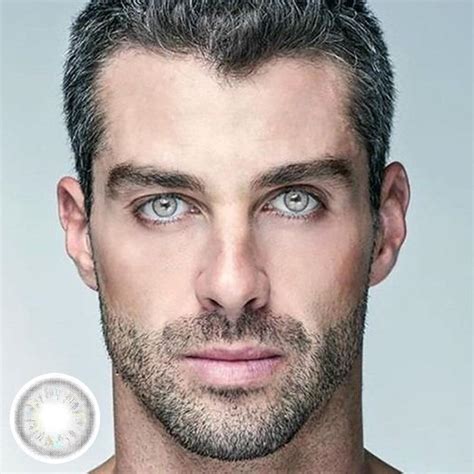 Men S Gray Crystal Color 12 Months Contact Lenses