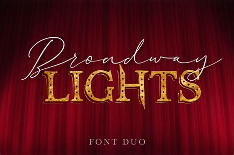 Broadway Lights Duo Font By Red Ink Thehungryjpeg