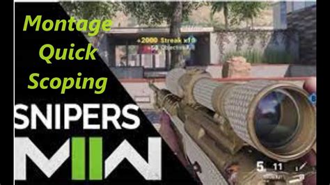 Mw3 Sniper Quick Scope Montage Youtube