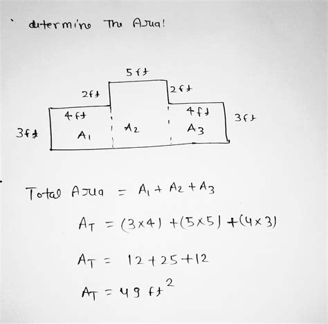 Solved Find The Area Of The Figure Sides Meet At Right Angles