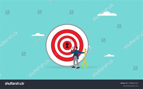 Key Success Achieve Business Target Career Stock Vector Royalty Free