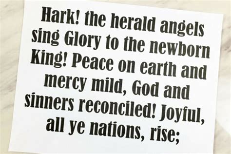 Hark The Herald Angels Sing Flip Chart And Lyrics Primary Singing