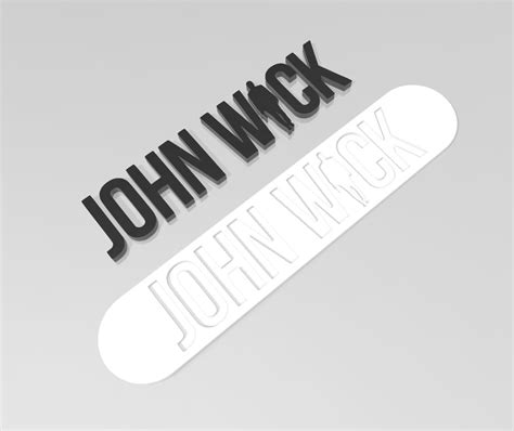 Archivo Stl Logo John Wick Modelo Para Descargar Y Imprimir En Dcults