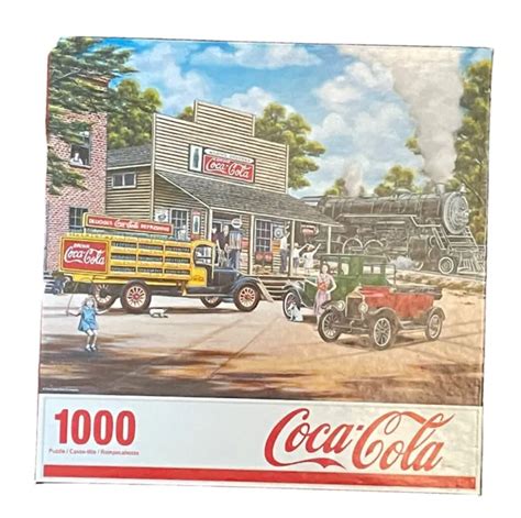 Coca Cola All Aboard Springbok Piece Jigsaw Puzzle Made In Usa Eur