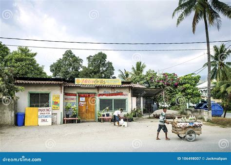 Street Scene In Downtown Dili City In East Timor Leste Editorial