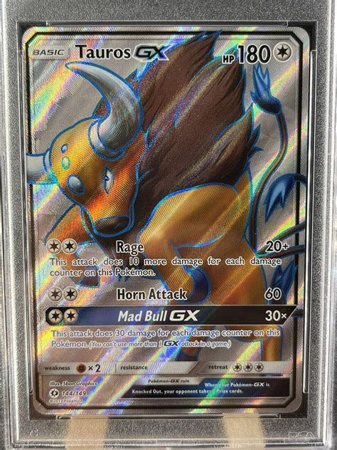 Mavin Tauros GX Full Art PSA 9 Pokemon