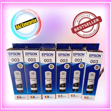 Epson 003 Black Ink Bottle Lazada PH