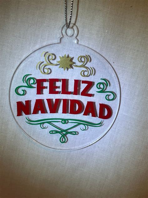 Feliz Navidad Ornament - Etsy