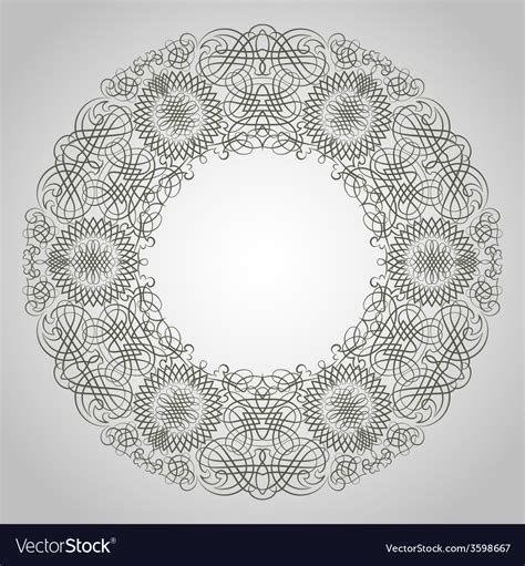 Round pattern Royalty Free Vector Image - VectorStock